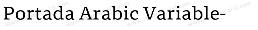 Portada Arabic Variable字体转换